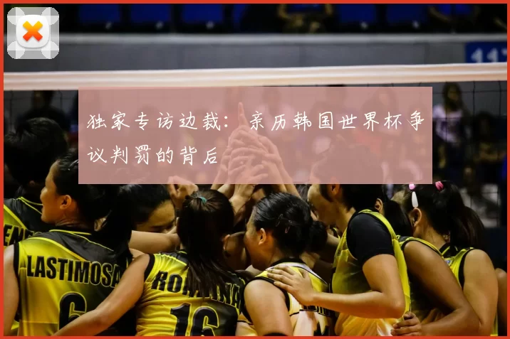 独家专访边裁:亲历韩国世界杯争议判罚的背后