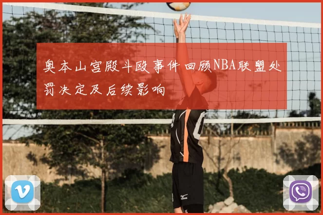 奥本山宫殿斗殴事件回顾NBA联盟处罚决定及后续影响